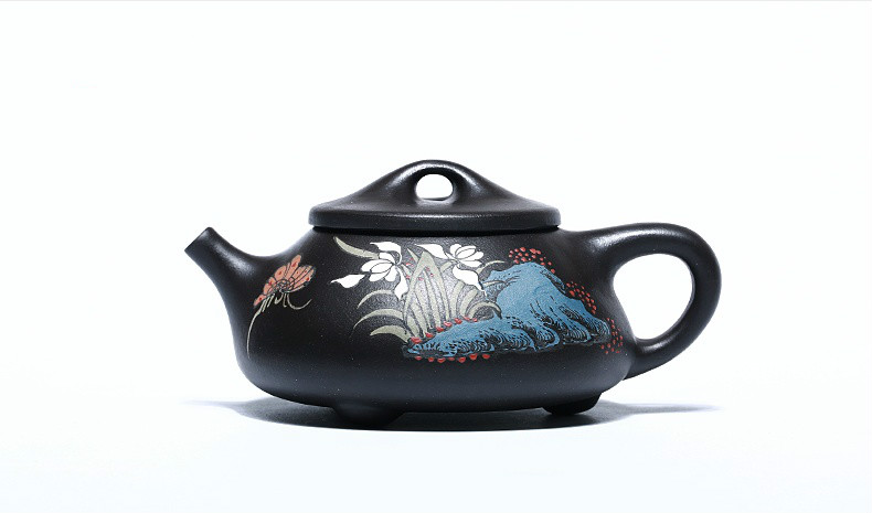 石瓢手工紫砂壺，精致典雅紫砂壺