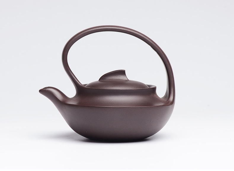 提梁精美紫砂壺，創(chuàng)意手工紫砂壺